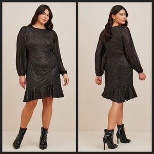 Torrid Mini Studio Knit Ruched Dress 2X NWT